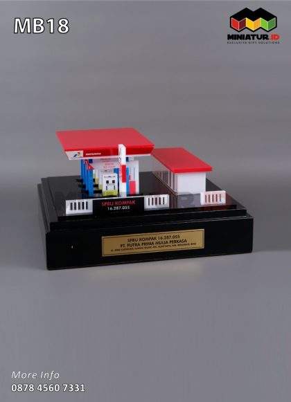 Souvenir Miniatur SPBU Kompak