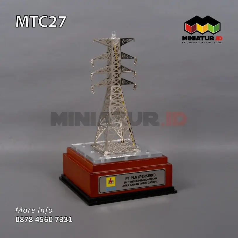 Souvenir Miniatur Tower Transmisi UIP Jawa Bagian Timur & Bali