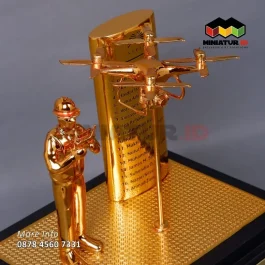 CM57 Miniatur Logam Drone Dji Phantom 4 Pro