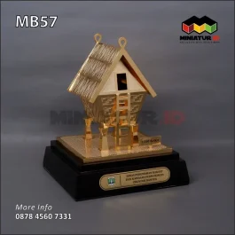 MB57 Miniatur Logam Leuit Baduy