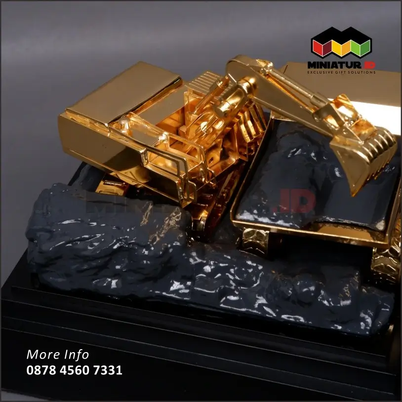 Detail MK63 Miniatur Logam Kendaraan Alat Berat Dump Truck & Excavator