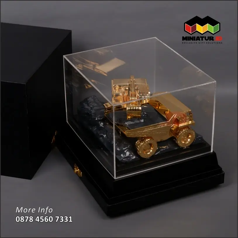 Box MK63 Miniatur Logam Kendaraan Alat Berat Dump Truck & Excavator