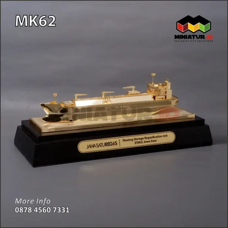MK62 Miniatur Logam Kapal FSRU Jawa Satu