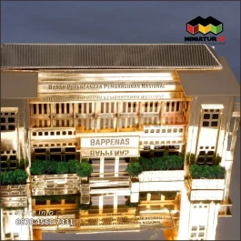 MB62 Miniatur Bangunan Gedung Bappenas