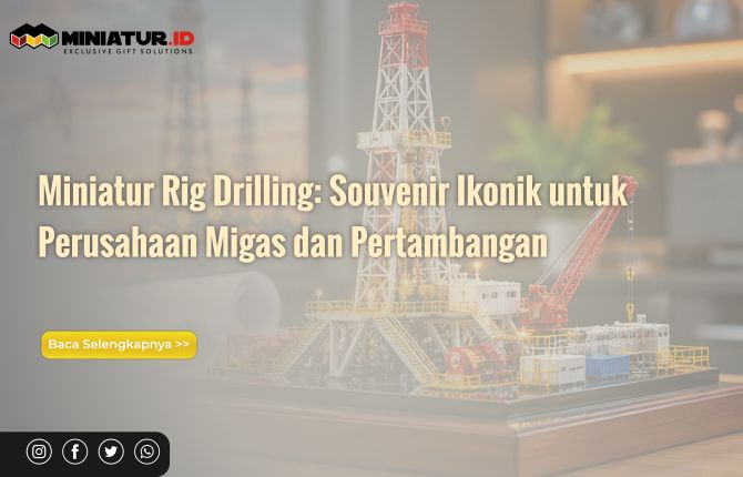 miniatur rig drilling logam kuningan