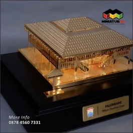 MB64 Miniatur Rumah Limas Palembang
