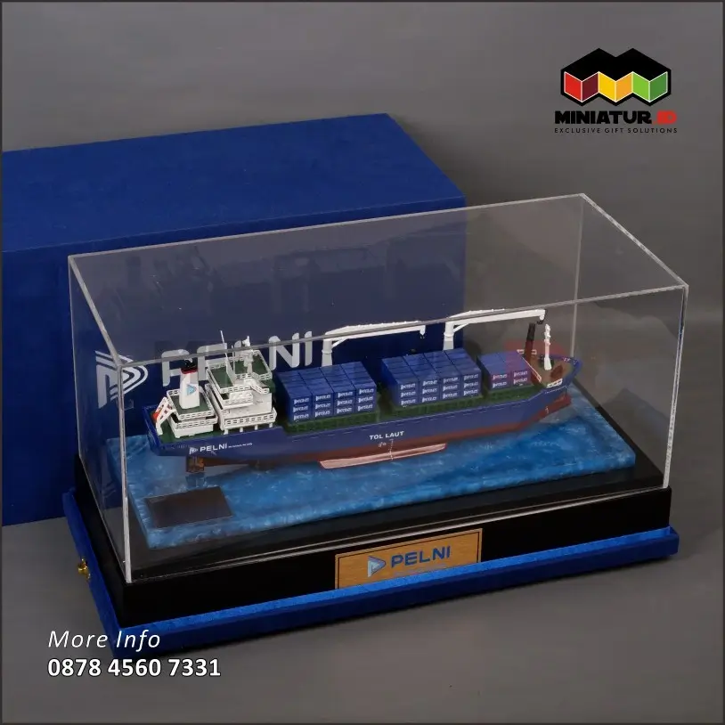 Box MK64 Miniatur Kapal Kargo PELNI (Tol Laut)