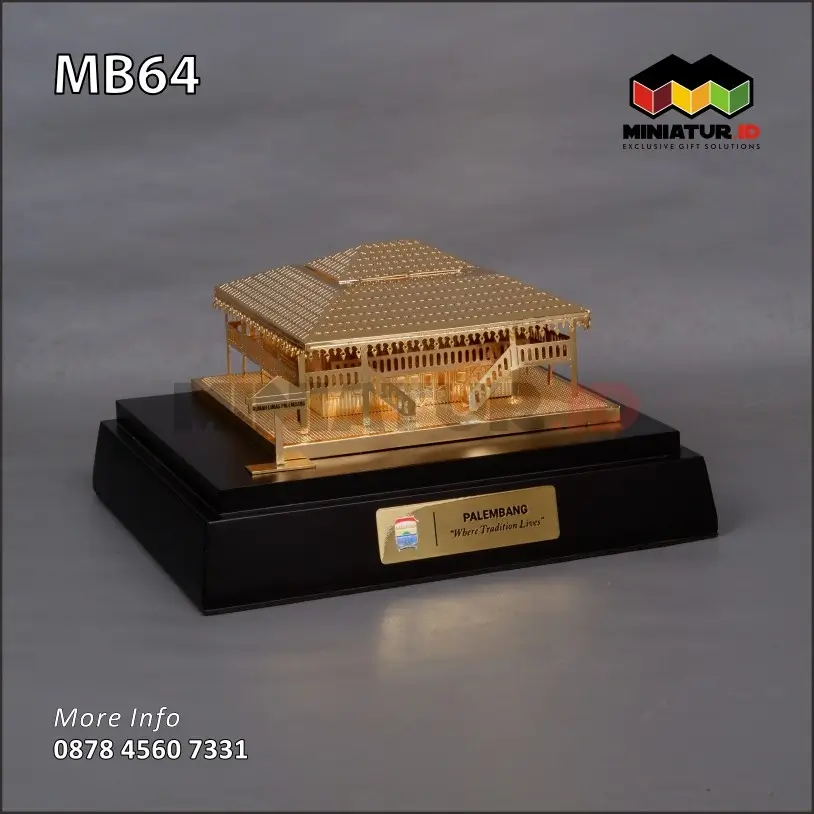 MB64 Miniatur Rumah Limas Palembang