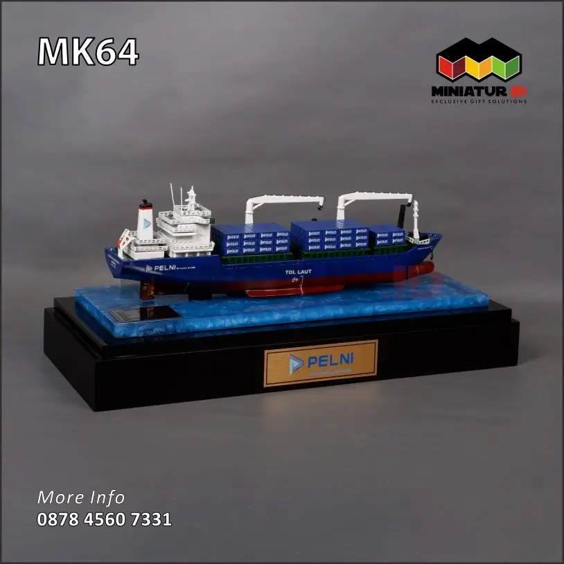 MK64 Miniatur Kapal Kargo PELNI (Tol Laut)