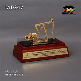MTG47 Miniatur Logam Pump Jack