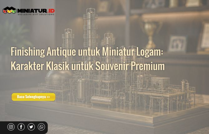 Finishing Antique untuk Miniatur Logam