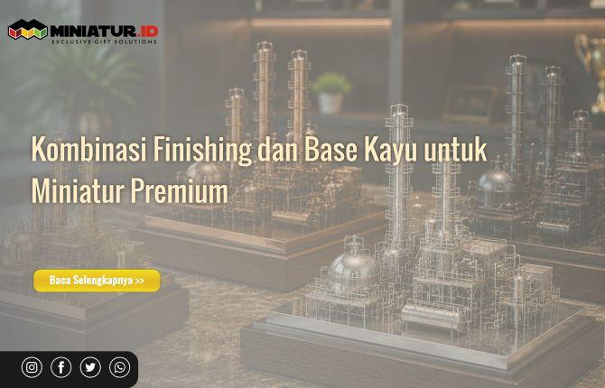 Kombinasi Finishing dan Base Kayu untuk Miniatur Premium