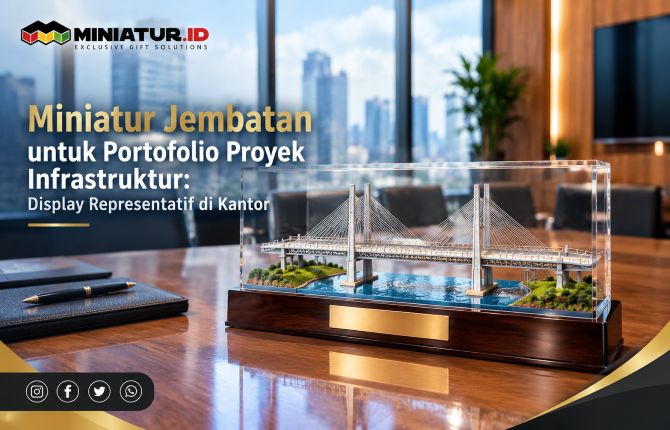 Miniatur Jembatan untuk Portofolio Proyek Infrastruktur
