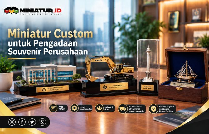 Miniatur Custom untuk Pengadaan Souvenir Perusahaan